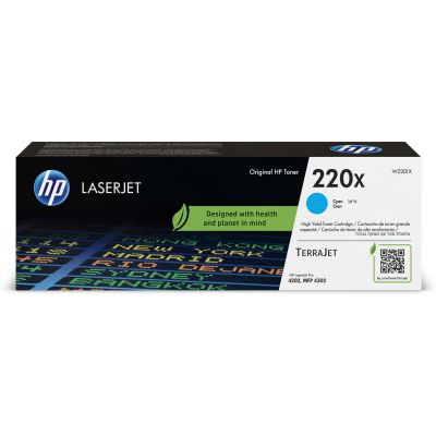 Tooner HP 220X W2201X Cyan suuremahuline 5500lk - Color LaserJet Pro 4202/4302, MFP4302/4303