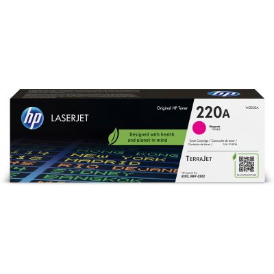Tooner HP 220A W2203A Magenta väikesemahuline 1800lk - Color LaserJet Pro 4202/4302, MFP4301/4302/4303