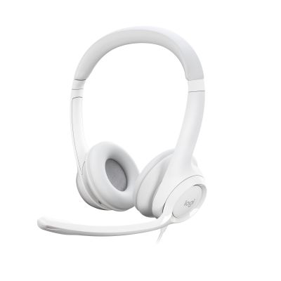 Kõrvaklapid+mikrofon Logitech H390 USB Headset White/valge (20 - 20000 Hz, mic 100 - 10000Hz: kaabel 1.9m) 2YW