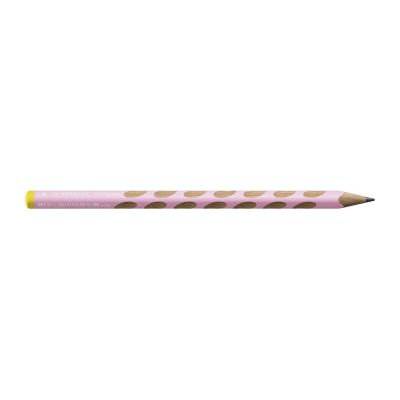 Graphite pencil Stabilo EASYgraph, ergonomic, for left-handers, Pastel pink