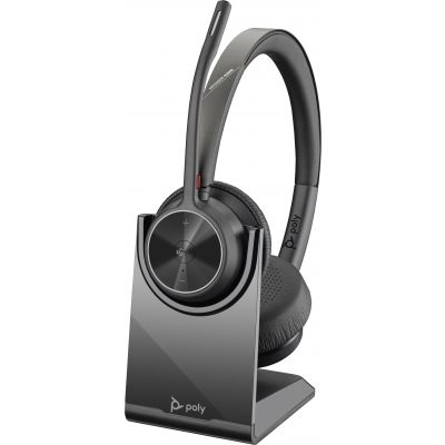 Poly Voyager 4320 Microsoft Teams Certified Headset + BT700 dongle + Charging Stand