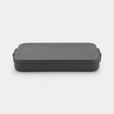 Food box Make & Take, plastic, Flat - dark gray