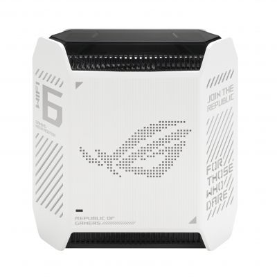 Wifi 6 802.11ax Tri-band Gigabit Gaming Mesh Router | GT6 ROG Rapture (1-Pack) | 802.11ax | 574+4804+4804 Mbit/s | 10/100/1000 Mbit/s | Ethernet LAN (RJ-45) ports 3 | Mesh Support Yes | MU-MiMO Yes |