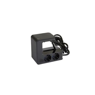 Extension cord with desk clamp MOES LG694812, 220V 4 sockets+2 USB Type-A, 1.5m cable/ black
