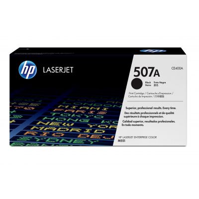 Tooner HP CE400A 507A Black must 5500lk LaserJet Enterprise 500 color M551-seeria M570dn M575