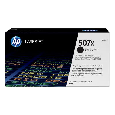 Tooner HP CE400X 507X Black suuremahuline must 11000lk  LaserJet Enterprise 500 color M551-seeria M570dn/dw M575c/dn