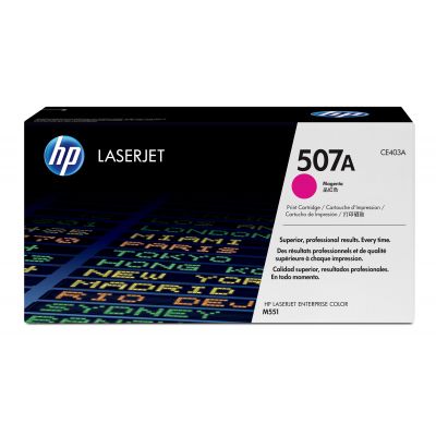 Tooner HP CE403A 507A Magenta 6000lk LaserJet Enterprise 500 color M551-seeria M570dn M575