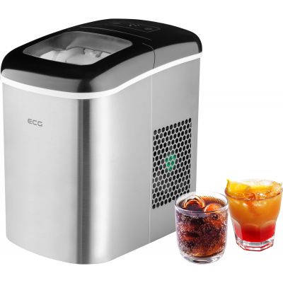 ECG ICM 1253 Iceman Ice maker, Up to 12 kg of ice in a single day, 2 ice cube sizes