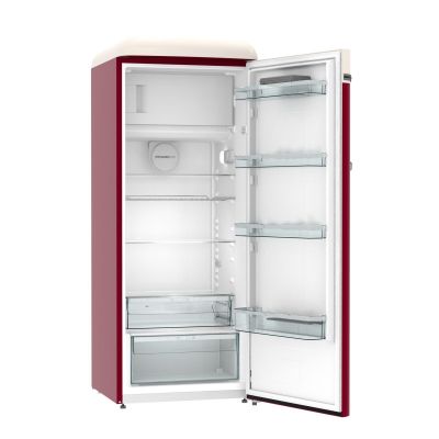 Gorenje Retro Refrigerator | OBRB615DR | Energy efficiency class D | Free standing | Larder | Height 152.5 cm | Fridge net capacity 225 L | Freezer net capacity 22 L | 38 dB | Red