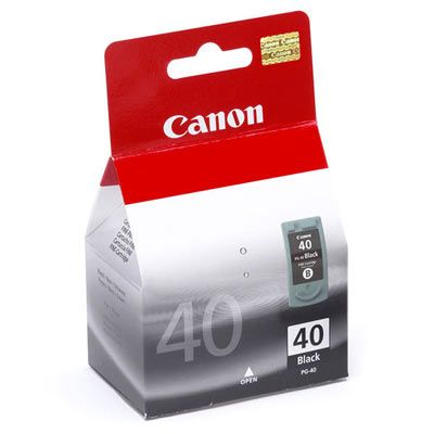 Ink Canon PG-40 black 16ml 195 pages Pixma iP1300 / 1600/1700/1800/1900 2200, MP150 / MP160 MP170 / MP180 MP190 MP460