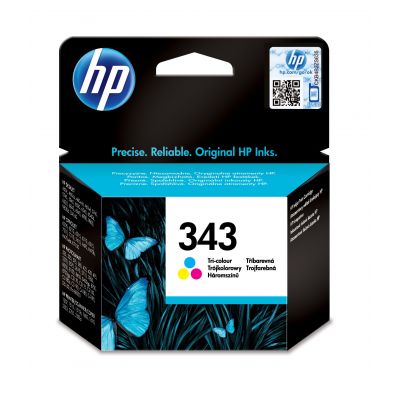 Ink HP C8766E No343 color 7ml 330 pages DJ460 / 5740/5940/6540/6940/6980/9800, OJ 6210/6315/7110/7130/7210/7410 / H470 / Pro K7100, PS2575 /