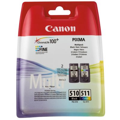 Ink Canon PG-510 / CL-511 multipack MP230 / MP240 / MP250 / MP260 / MP270 / MP280 MP480 / MP490 / MP499 MX320 / MX360 / MX420 ip2700 / ip270