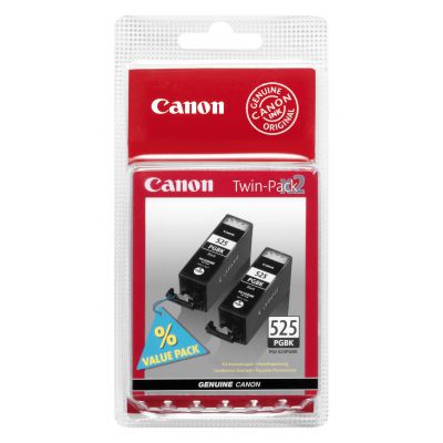 Tint Canon PGI-525Bk Twin Pigment Black kompl 2x 19ml must pigmenttint PIXMA iP4850/4950 iX6550 MG5150/5250/5350 MG6150/6250 MG8150/8250