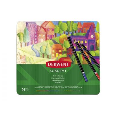 Derwent Academy Colour Pencils (24 Tin)