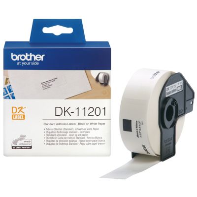Adhesive tape Brother DK11201, standard address stickers 29x90mm, 400 stickers