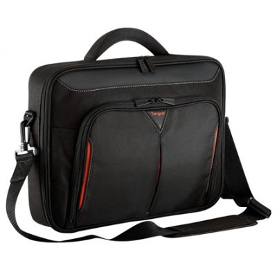 Sülearvutikott Targus CN418EU Classic+ 17-18` Clamshell Laptop Bag - Black/Red