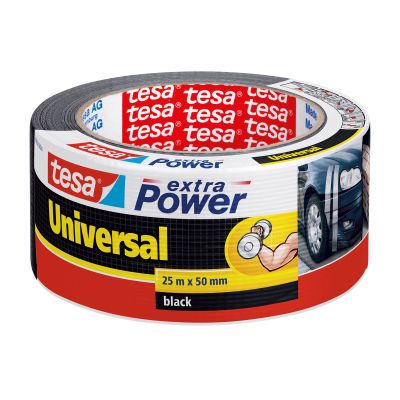 Tape Tesa extra Power 25mx50mm black, weatherproof