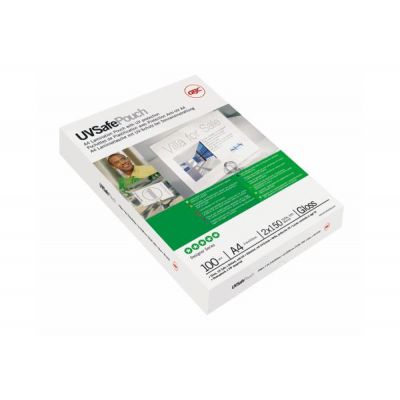 Lamineerimiskile A4 150mic A4, UVSafe, pakk (100 lehte), GBC Document Laminating Pouches Gloss, UV-protected