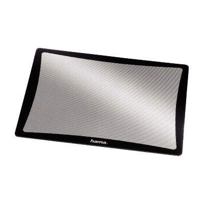 Mouse pad Hama Optical Mouse Pad, black (black frame / silver precision surface suitable for optical mouse)