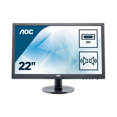 Monitor LED AOC e2260Swda (21.5", 1920x1080, TN, LED Backlight, Full HD, 1000:1, 20000000:1(DCR), 170/160, 5ms, VGA/DVI, MM) Black