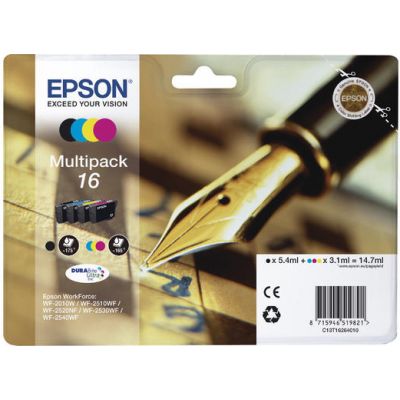 Tint Epson T162640 komplekt Multipack (black 5,4ml, yellow 3,1ml, cyan 3,1ml, magenta 3,1ml)