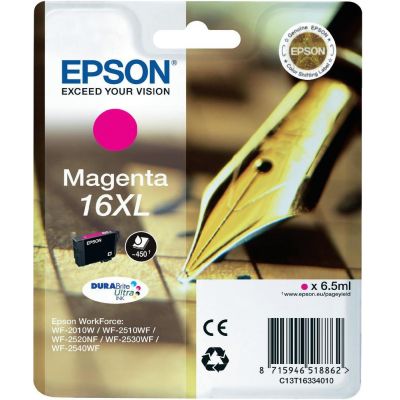 Tint Epson T163340 Magenta/punane 450lk 6,5ml No16XL WF2010/2510/2520/2530/2540/2630/2650