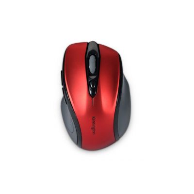 Kensington Pro Fit Mid-Size Wireless Mouse, Red / red, 2xAAA