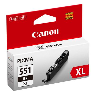 Tint Canon CLI-551XL Black 11ml (kuni 810 10x15cm fotot) PIXMA MG5450/5550/5650/5655/6350/6450/6650/7150/7550 iP7250 iP8750 iX6850 MX725