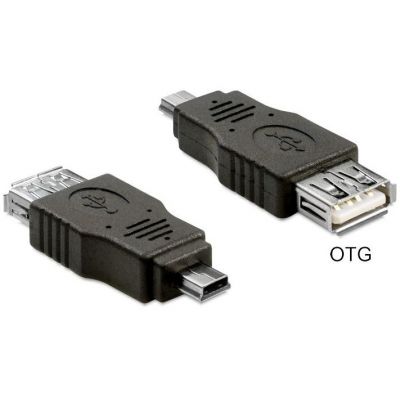 USB adapter DeLOCK - 4 pin mini-USB Type B (M) - 4 PIN USB Type A (F) ( Hi-Speed OTG )
