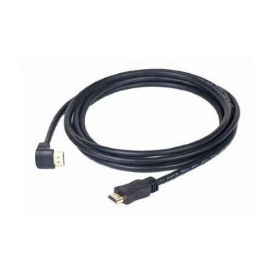 Kaabel HDMI-HDMI 3m HDMI2.0, HEC, H-ARC, 4096x2160 at 60Hz, 1 pistik 90-kraadi nurgaga