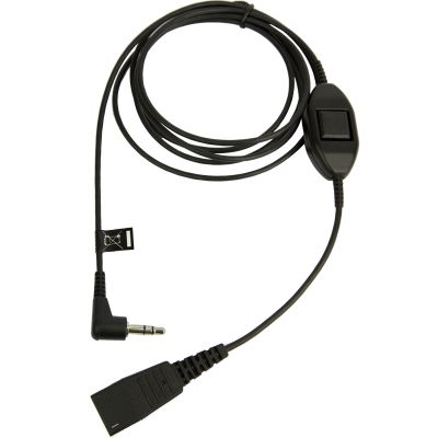 JABRA QD Cord to 3.5 mm jack. With in-line call-answering; for Alcatel 8er and 9er Series