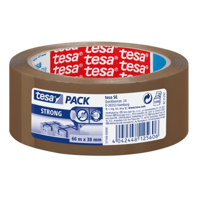 Sealing tape Tesa brown 38mm x 66m, tesapack strong