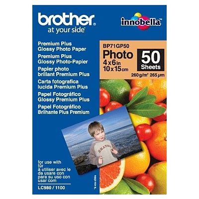 Paber Brother 6x4 Glossy Paper 50 lehte