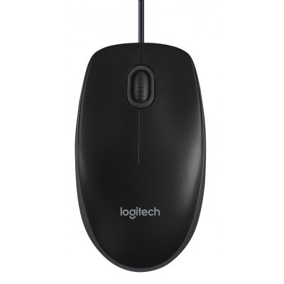 Hiir Logitech B100 Optical Mouse Black/must USB 800dpi OEM gar.2a