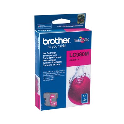 Ink Brother LC980M Magenta DCP-145C / 165C / 375CW, MFC-250C / 290C 260 sheets @ 5 %