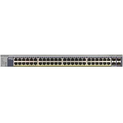 NETGEAR GS752TP, 48xGbE PoE and 4SFP (8xPoE+), 2nd generation SMART SWITCH, Budget 384W, static routing