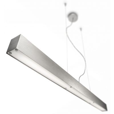 Hanging light PHIL Authentis, length-117.5 x width 5.5cm; max height 206.2cm; 1x28W G5 2900lm/ alum.
