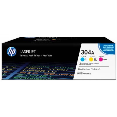 HP 304A toner cartridge 1 pc(s) Original Cyan, Magenta, Yellow