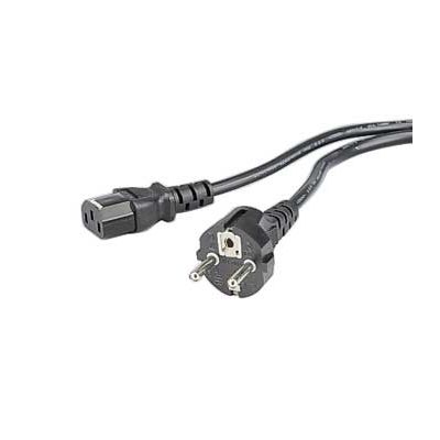 Power cable for desktop / monitor 2.5m Power Cord, europlug with earth contact - 3-pin socket IEC