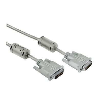 Cable DVI-D Dual Link Hama, digital DVI-D connector - DVI-D connector, 1.8m, ferrite core, double shielded