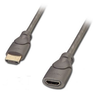 Kaabel HDMI-HDMI M/F pikenduskaabel 1.0m High Speed 2160p 3D premium  24K kullatud kontaktidega HDMI2.0 ühilduv