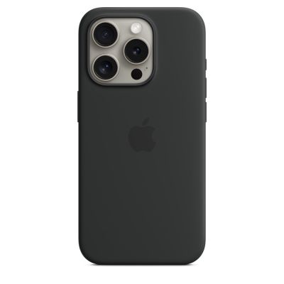 Apple kaitseümbris iPhone 15 Pro Silicone Case, must