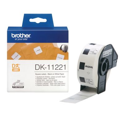 Kleepkirjalint Brother DK11221 23mm Square Paper Label