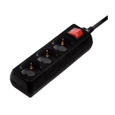 Pikendusj. Hama 3-Way, Switch, 3m, Black