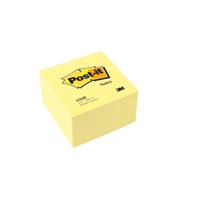 Post-it Notes Cube 636-B, Canary Yellow, 76 mm x 76 mm, 450 Sheets