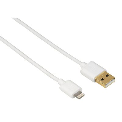 USB-kaabel USB-A ->Lightning Hama Charge & Sync Cable 1.5m white/valge for Apple iPod/iPhone/iPad