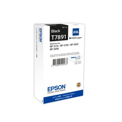 Tint Epson T7891 Black DURABrite Ultra Ink 65,1ml 4000lk WF-5110DW/WF-5190DW/WF-5620DWF/WF-5690DWF