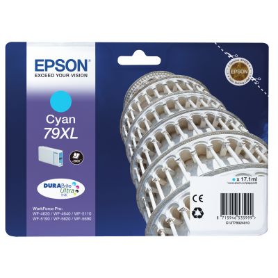 Ink Epson T7902 Cyan 79XL DURABrite Ultra Ink 17.1ml 2000lk WF-5110DW / WF-5190DW / WF-5620DWF / WF-5690DWF