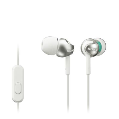 Kõrvaklapid Sony, in-ear+mikr. valge