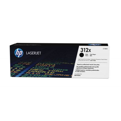 Tooner HP CF380X 312X Black (suuremahuline must) 4400lk@5%, Laserjet Pro 400 color MFP M476dn/dw/nw, LaserJet Pro 300 color MFP M376nw